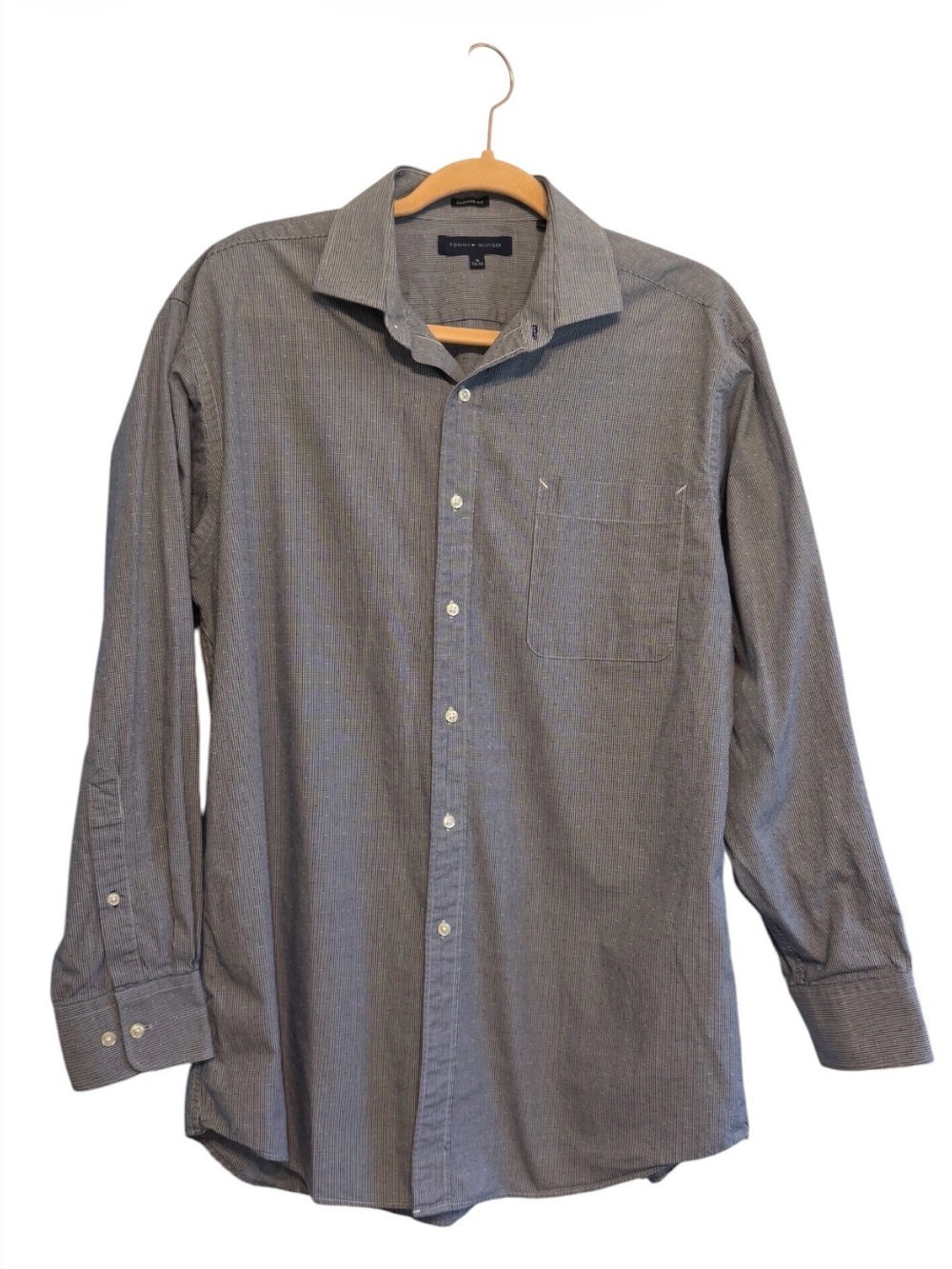 Tommy Hilfiger Men’s Slim Fit Long-Sleeve Dress Shirt